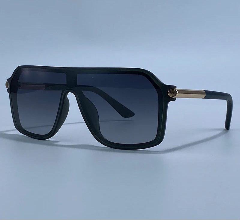 Steampunk Oversized Metal Big Frame Sunglasses