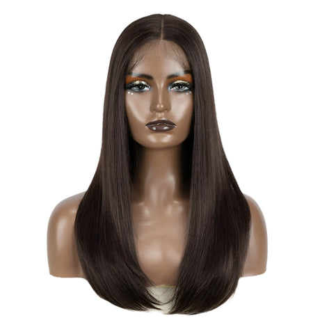 Straight 613 Bob  Synthetic Hair Wig 22" Ombre dark brown