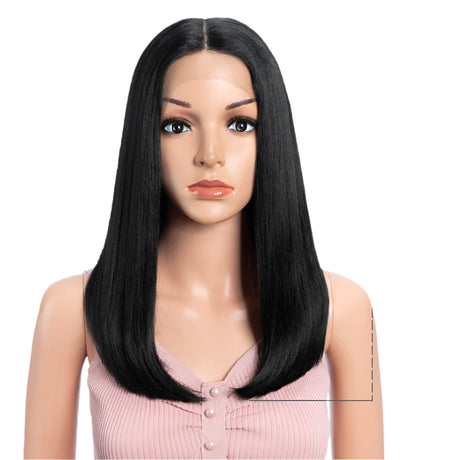 Straight 613 Bob  Synthetic Hair Wig 22" Ombre black