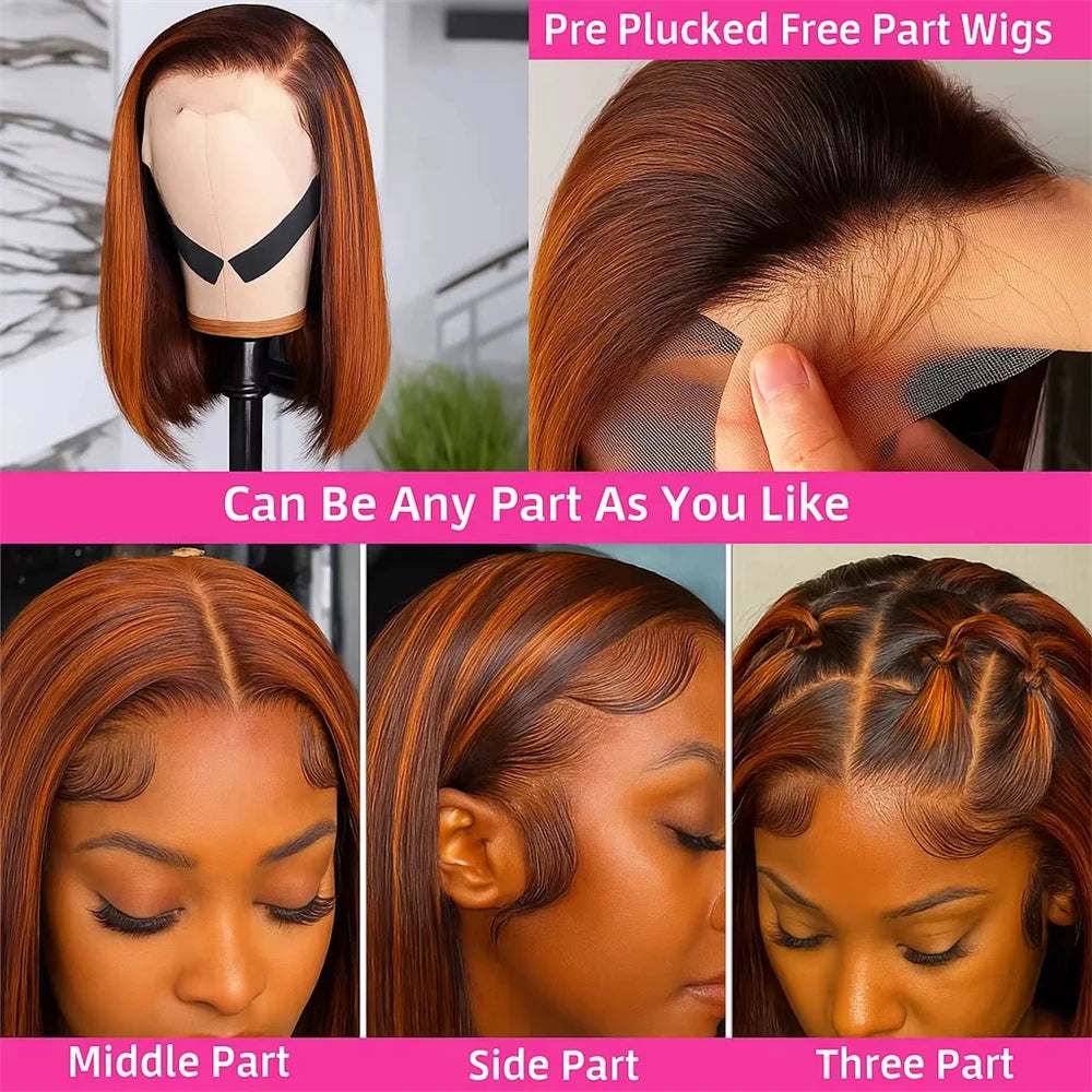 Straight Bob 13x4 Human Hair Wigs