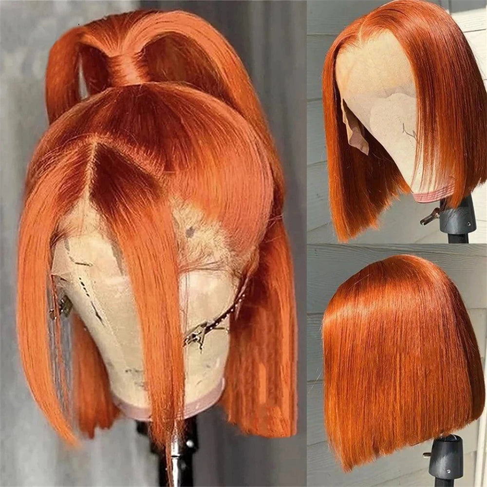 Straight Bob Colored 13x4 Full Lace 100% Human Hair