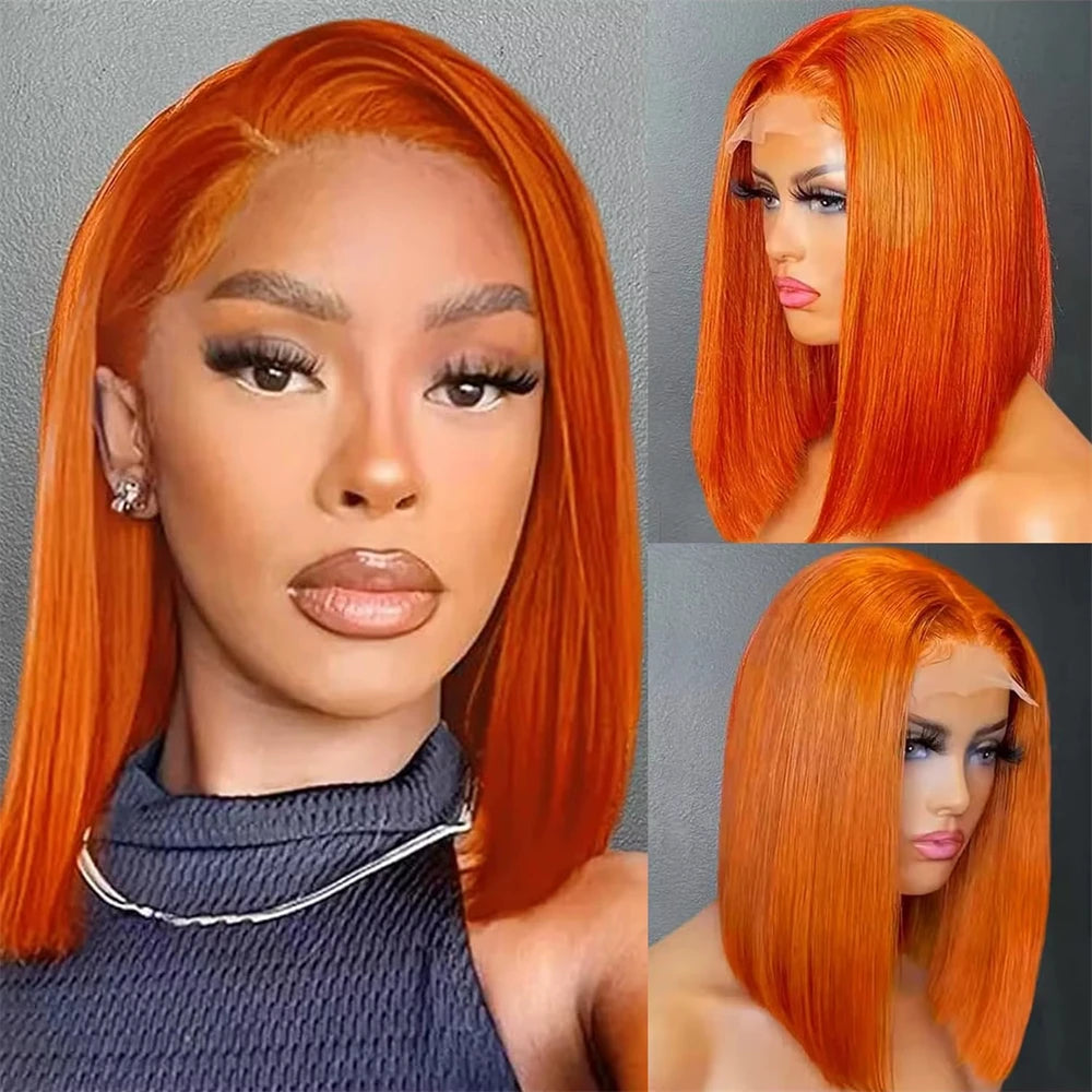 Straight Bob Colored 13x4 Full Lace 100% Human Hair
