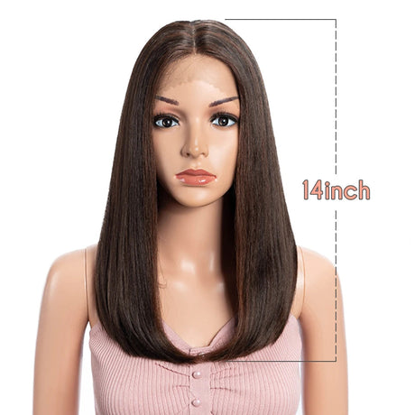 Straight Synthetic Wig  22" Brown brown