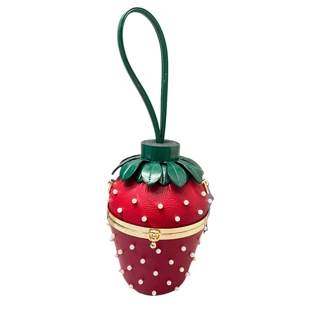 Strawberry Luxury Designer Evening Clutch Purses Handbag
