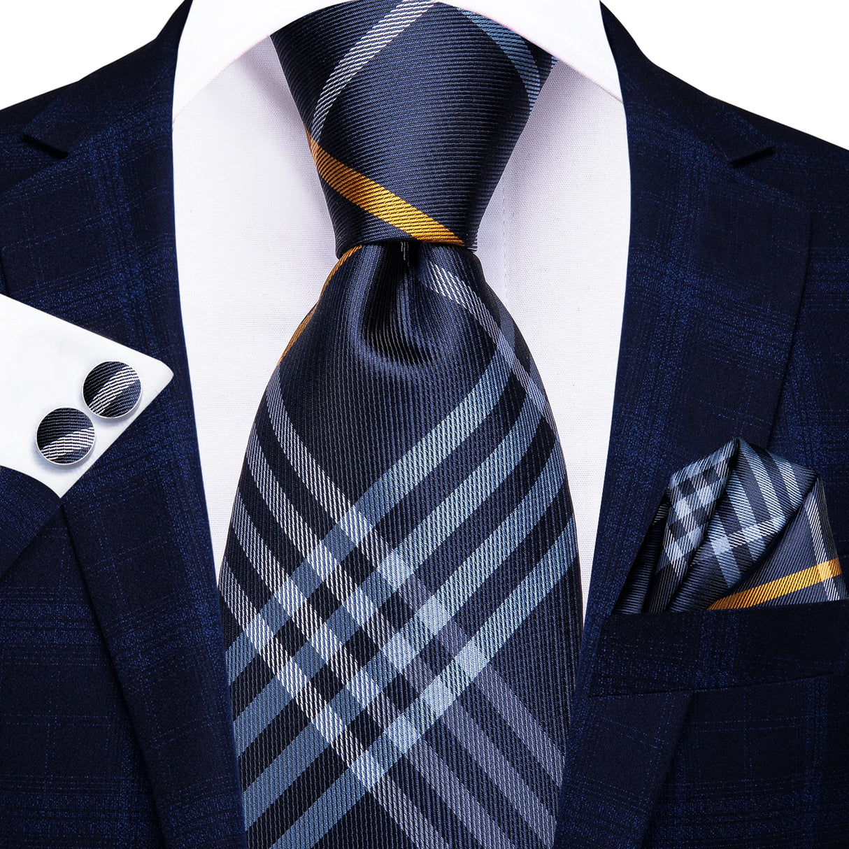 blue gold necktie
