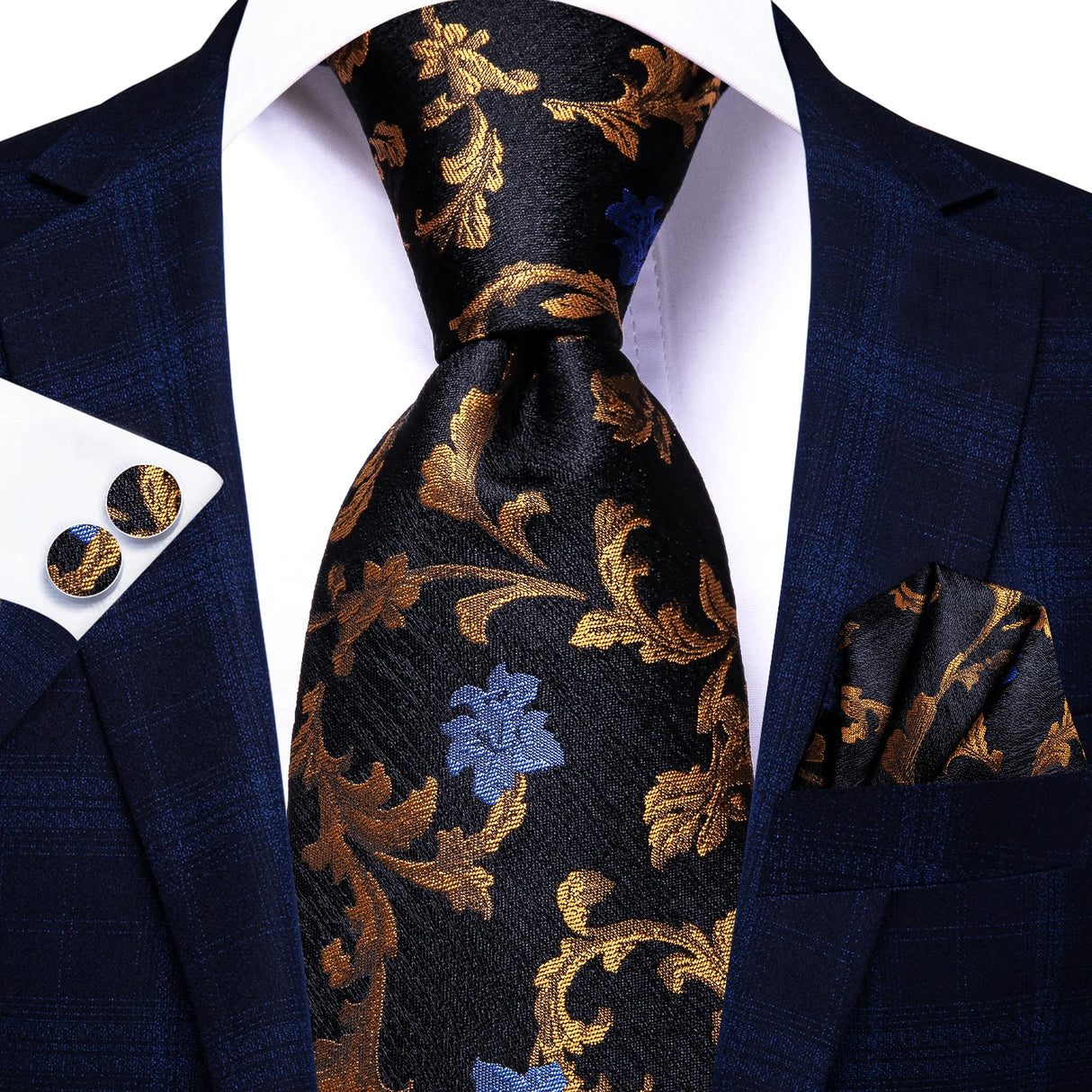 black gold necktie