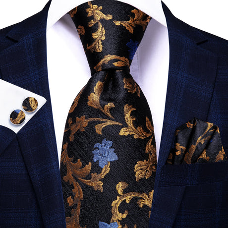 black gold necktie