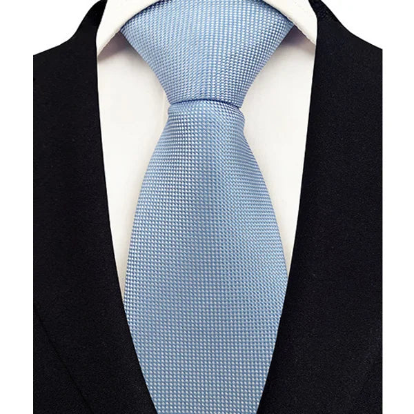 Stripes Floral Classic Green Blue Plaid Jacquard Woven Necktie