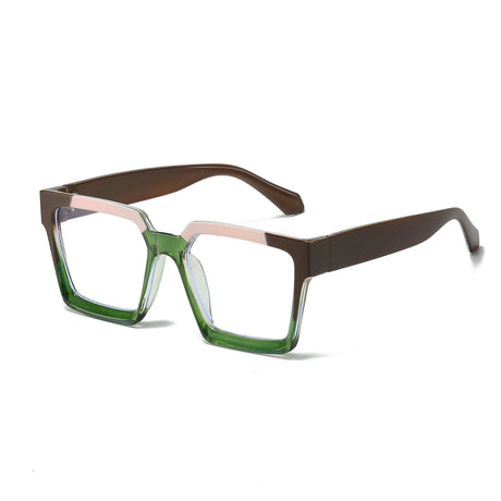 green black Stylish Blue Light Blocking Square Glasses
