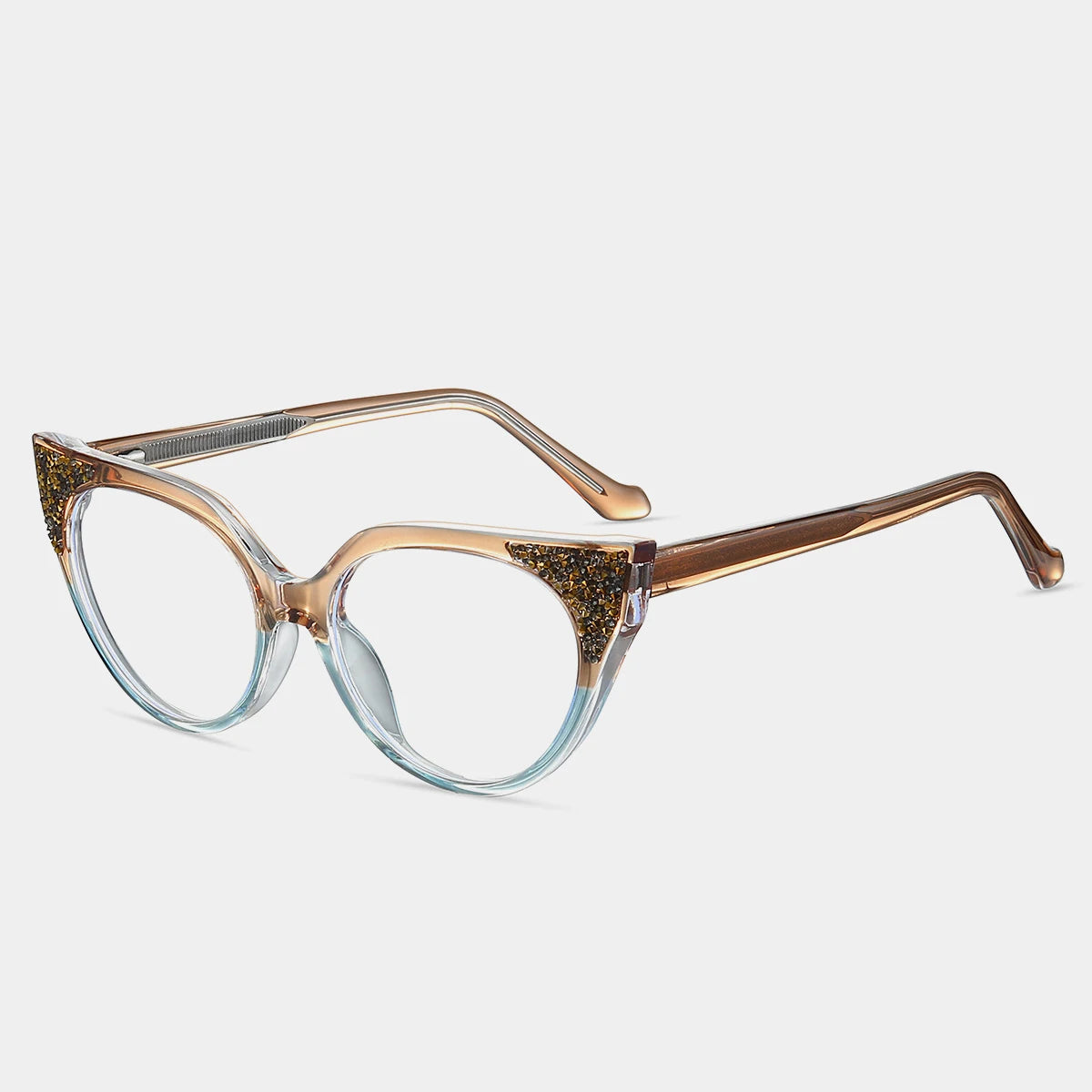 transparent rim reading glasses