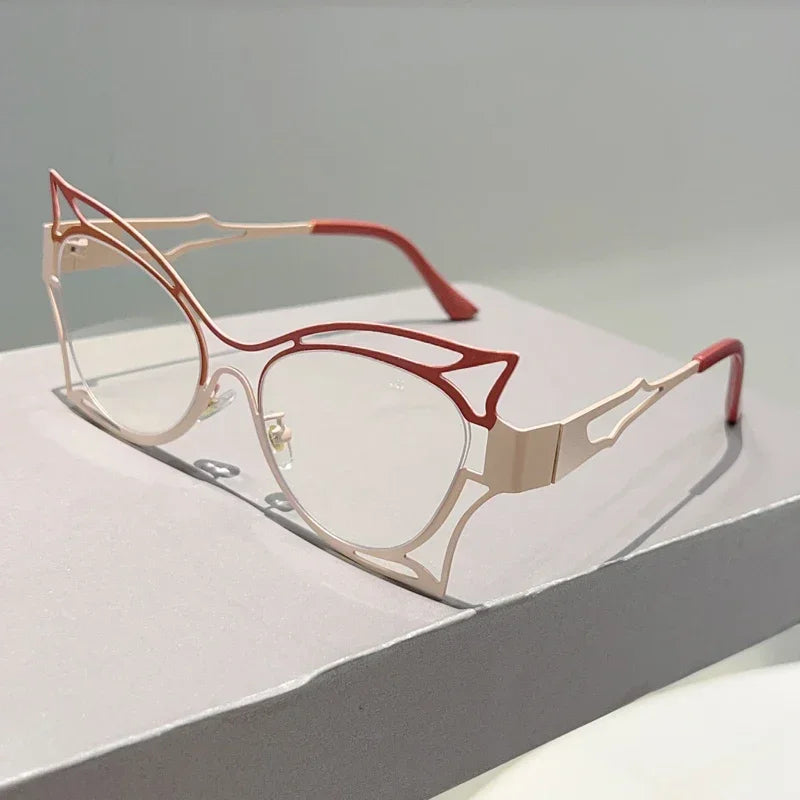 beige brown color rim glasses