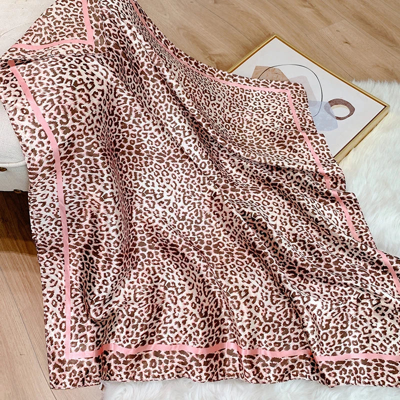 pink leopard bandanna