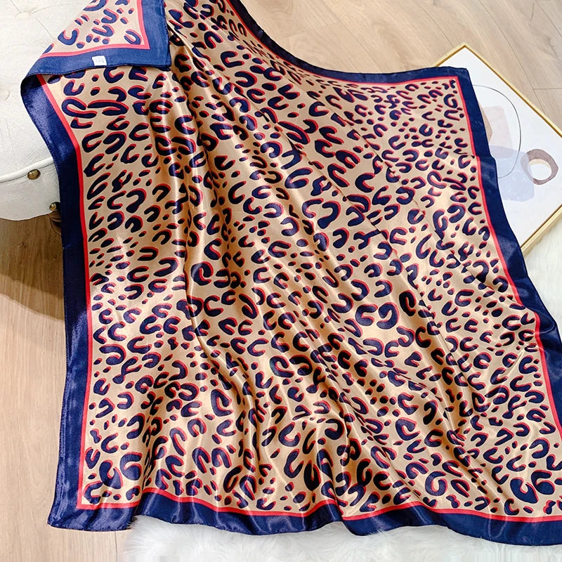 leopard silk bandanna