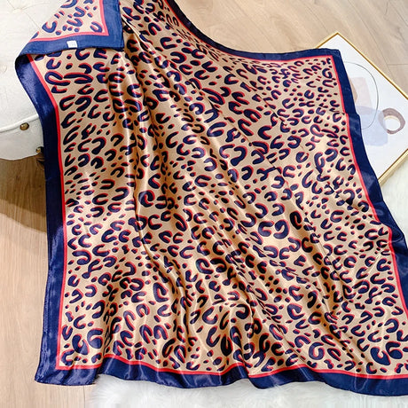 leopard silk bandanna