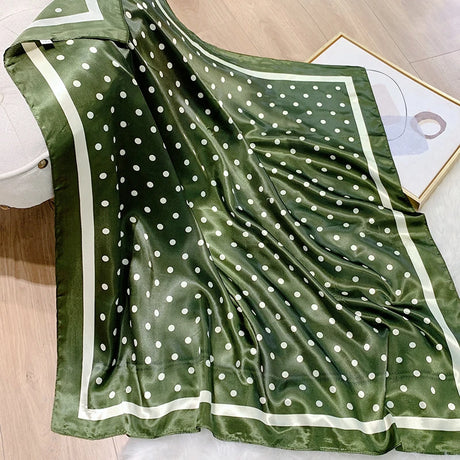 green silk dot design bandanna