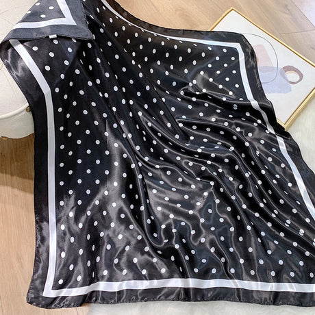 black silk dot design bandanna