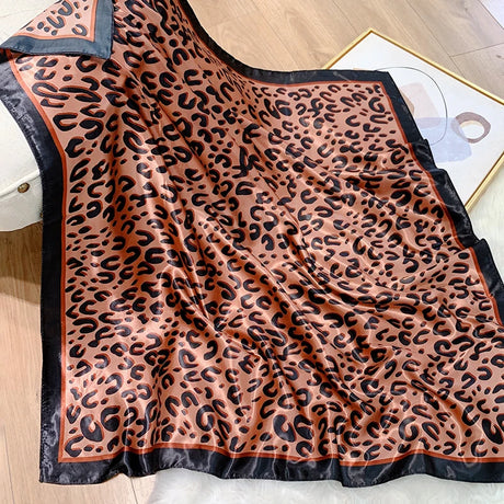 leopard silk bandanna