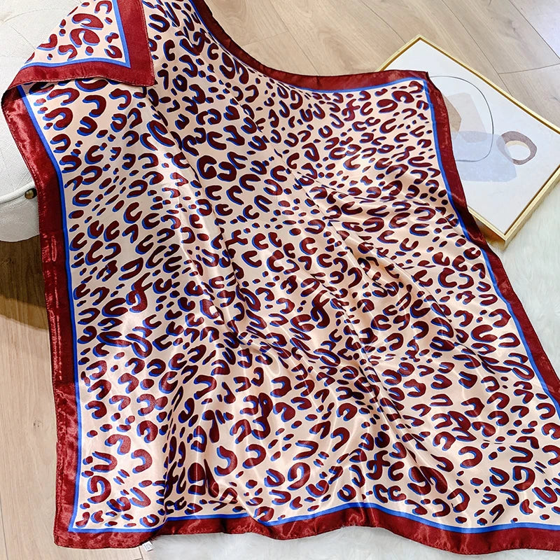 leopard silk bandanna