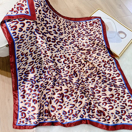 leopard silk bandanna