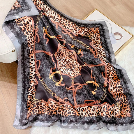 grey black geometric design bandanna