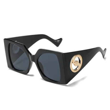 Black Sunshade Square Large Sun Glasses