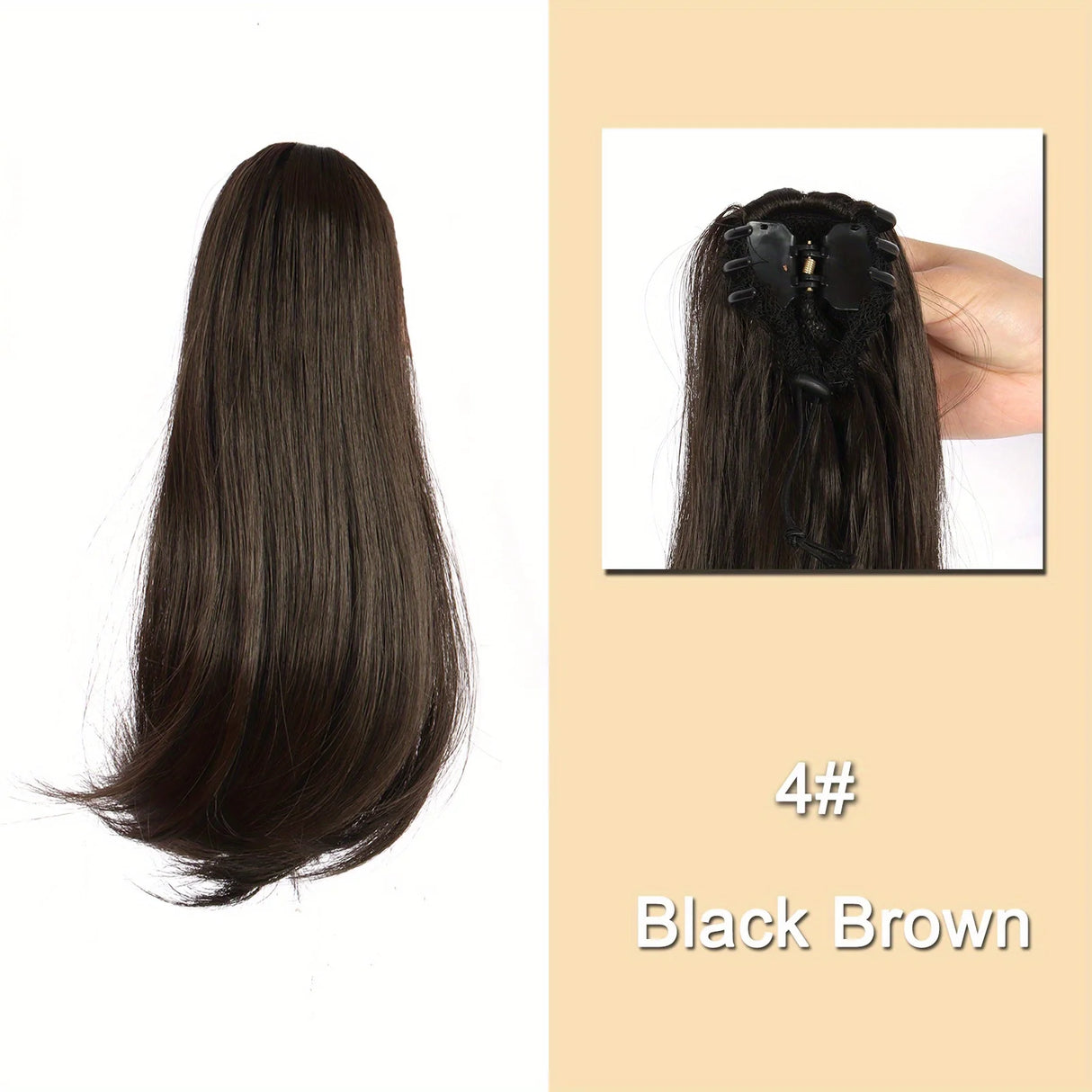 Synthetic 12Inch Ponytail Clip In Hair Extension