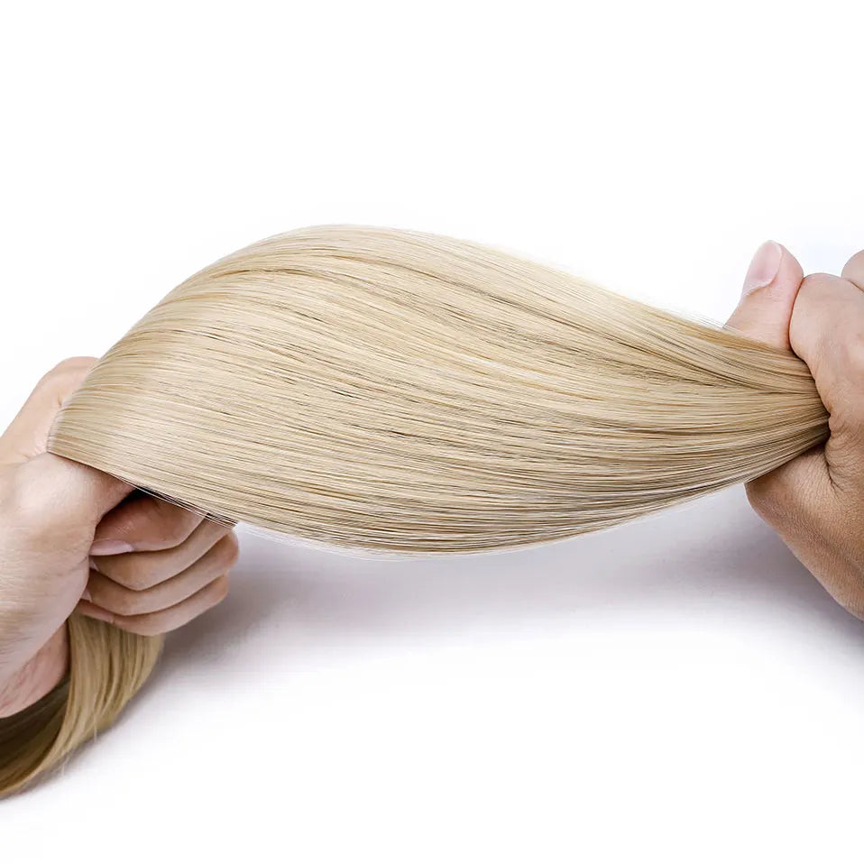 Synthetic Clip in Hair Extensions Natural Straight Long