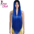 Synthetic Lace Front Wig 38 Inch Ombre Blonde Sassy Chick Logo