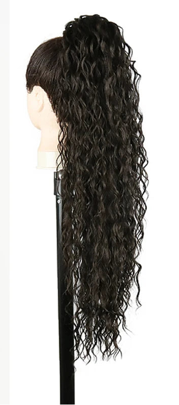 Synthetic Long Water Drawstring Curly Ponytails Hair Extension