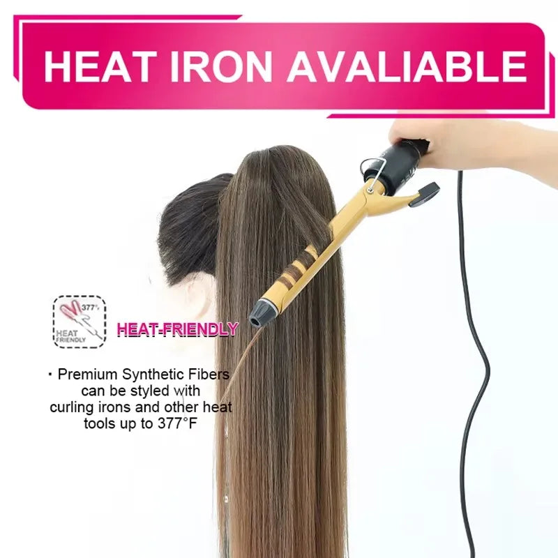 Synthetic Long Water Drawstring Curly Ponytails Hair Extension