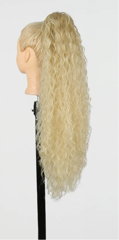 Synthetic Long Water Drawstring Curly Ponytails Hair Extension