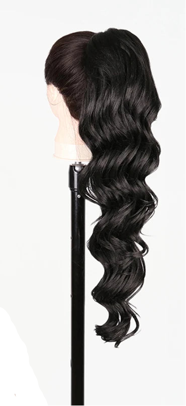 Synthetic Long Water Drawstring Curly Ponytails Hair Extension