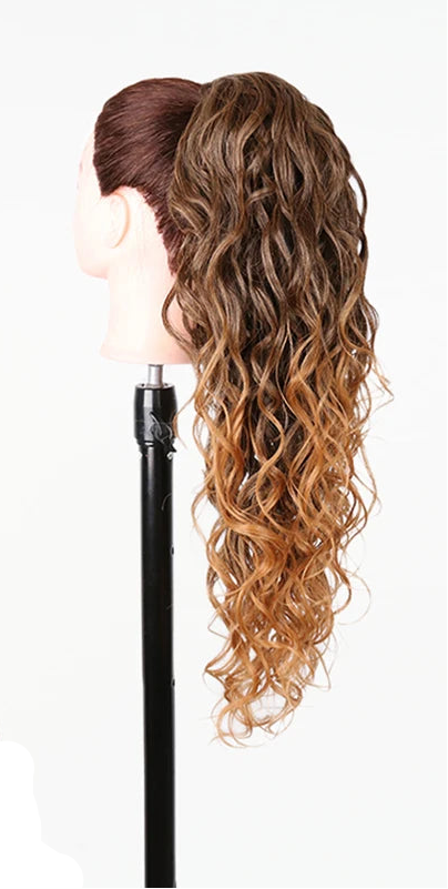 Synthetic Long Water Drawstring Curly Ponytails Hair Extension