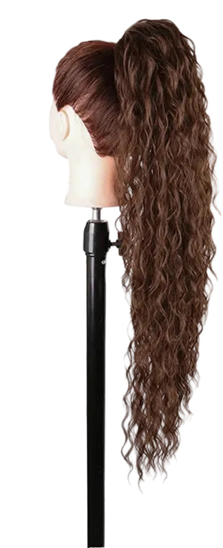 Synthetic Long Water Drawstring Curly Ponytails Hair Extension