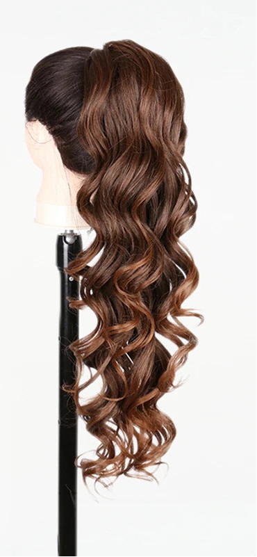 Synthetic Long Water Drawstring Curly Ponytails Hair Extension