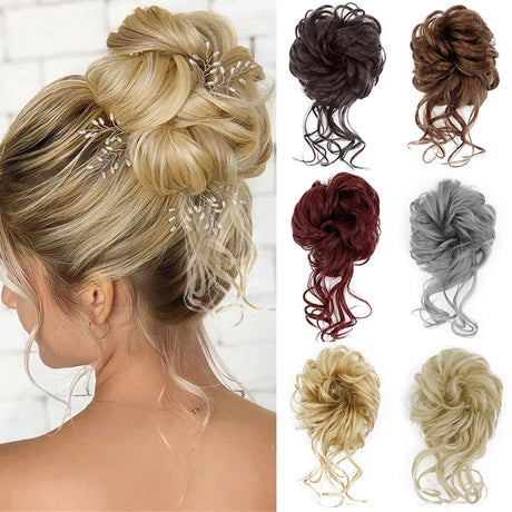 Synthetic Messy Chignon Hair Bun Collection