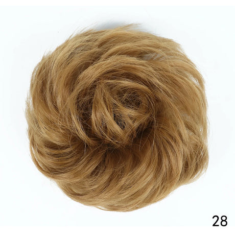 Synthetic Messy Chignon Hair Bun ash blonde