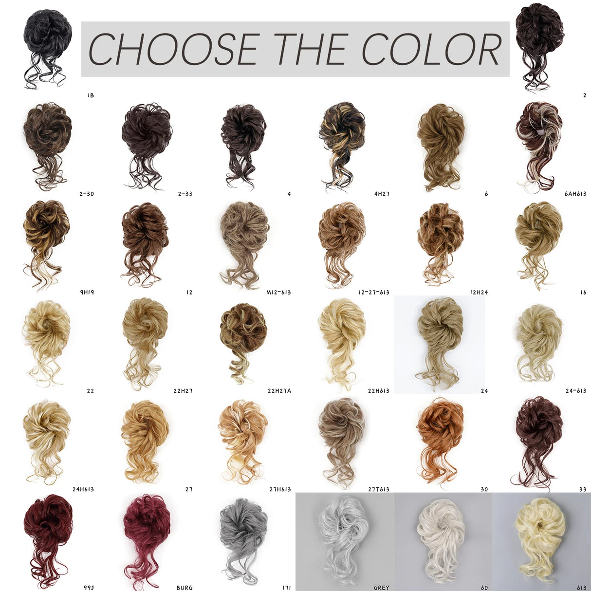 Synthetic Messy Chignon Hair Bun collections