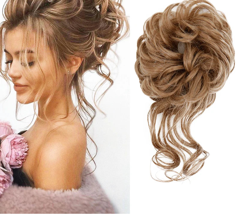 Synthetic Messy Chignon Hair Bun