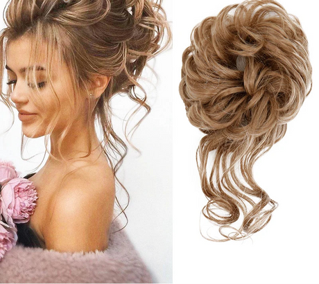 Synthetic Messy Chignon Hair Bun