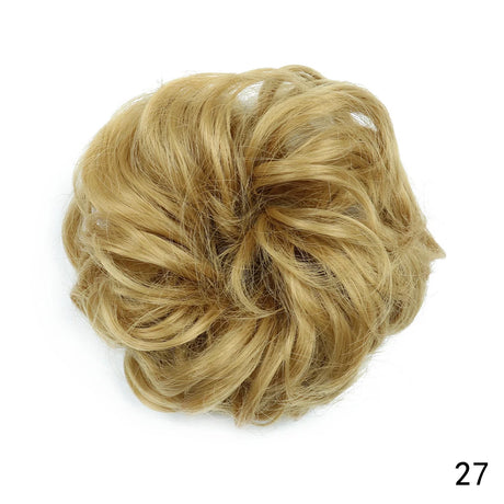 Synthetic Messy Chignon Hair Bun blonde