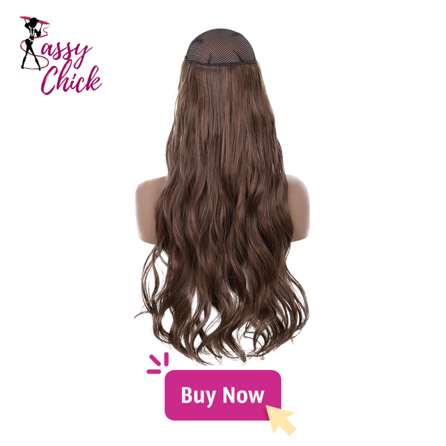 Synthetic No Clip Wave Hair Extensions Sassy Chick Logo