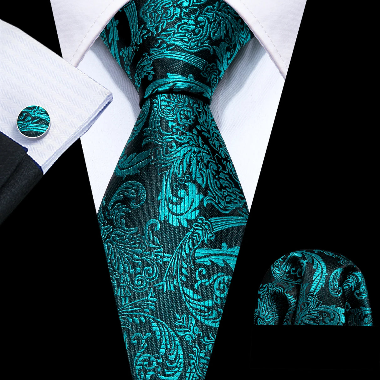 floral green men ties