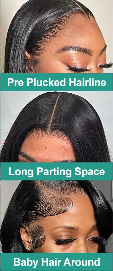 Transparent Body Wave 5x5 Closure Brazilian Remy Human Hair Wigs Style
