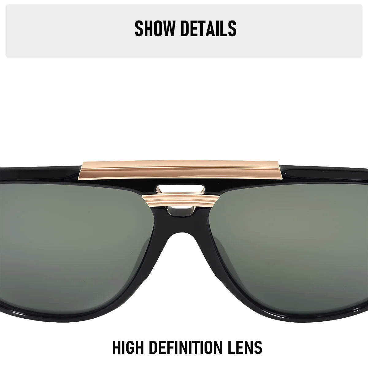 Trendy Oversized UV400 Protection Sunglasses