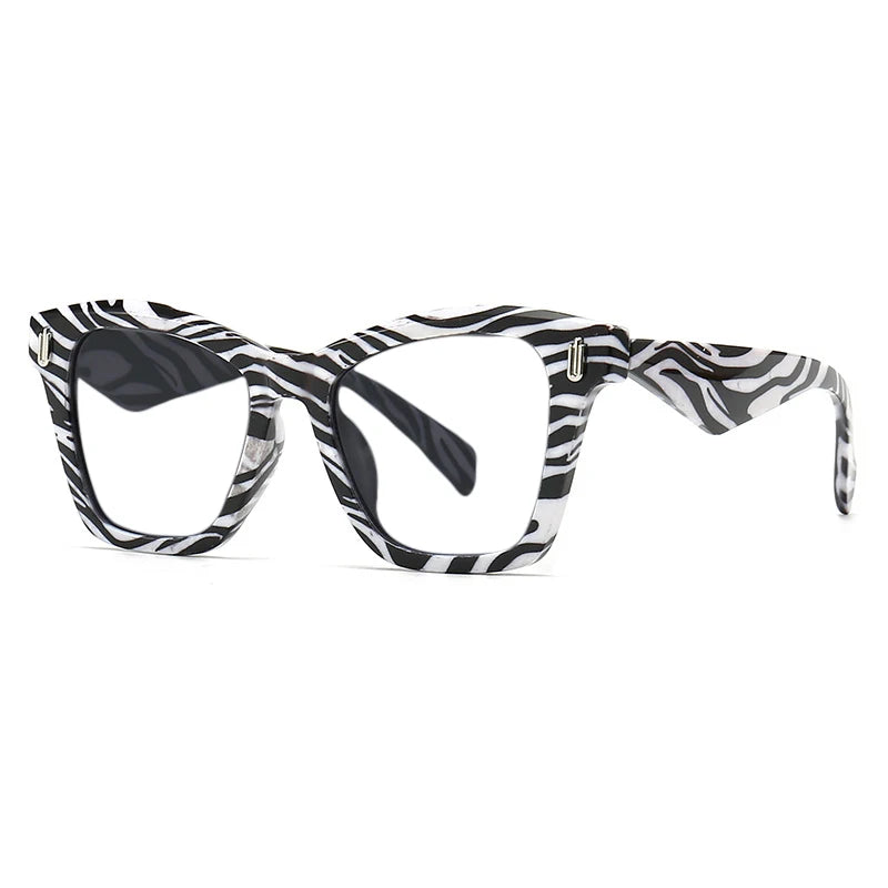 Trendy Square Reading Glasses zebra