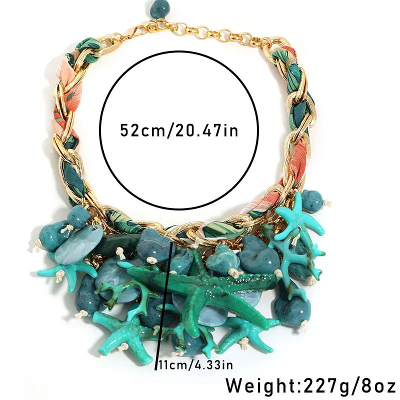 Size of Trendy Statement Starfish Party Jewelry