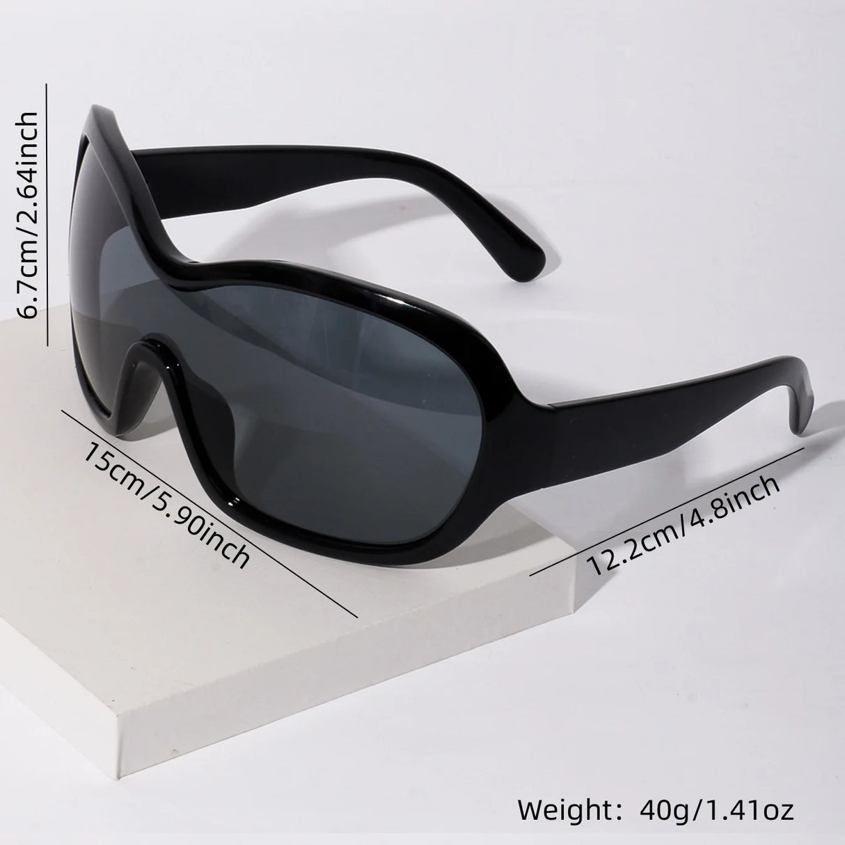 Size of Trendy Unique Round Shaped Sunglasses