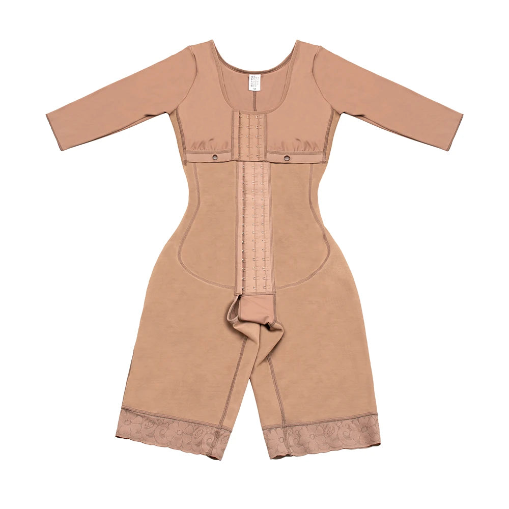 Beige Tummy Slimming Corset Full Body Girdles Shapewear