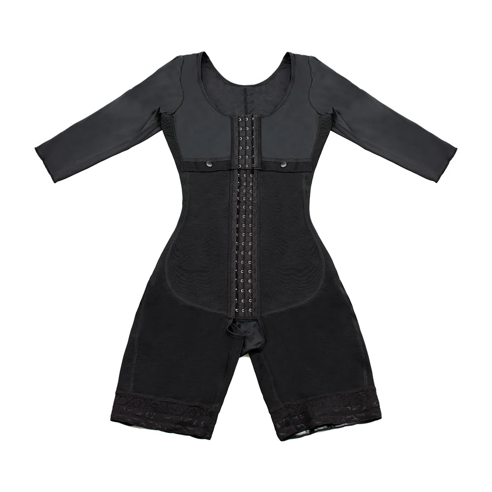 Black Tummy Slimming Corset Full Body Girdles Shapewear